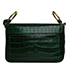 Chloe C Small Croc Embossed Double Carry Bag, back view